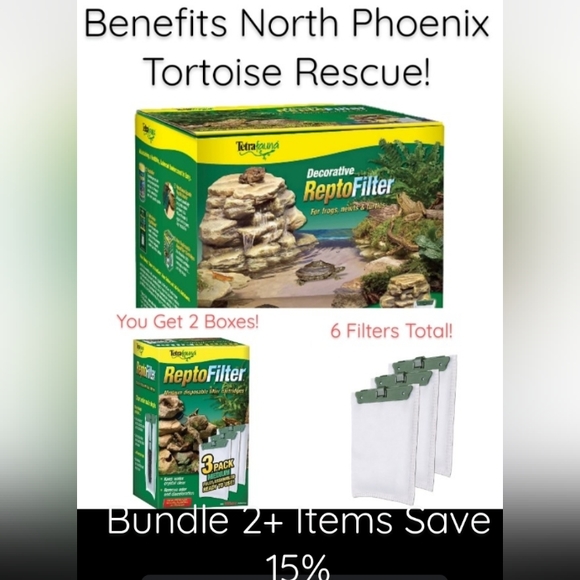 Tetrafauna Terrarium Corner Rock Filter Waterfall. - Picture 1 of 16